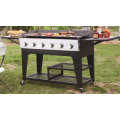 2/4/6/8 brûleur Gril à gaz de luxe extérieur robuste Gril Barbecue